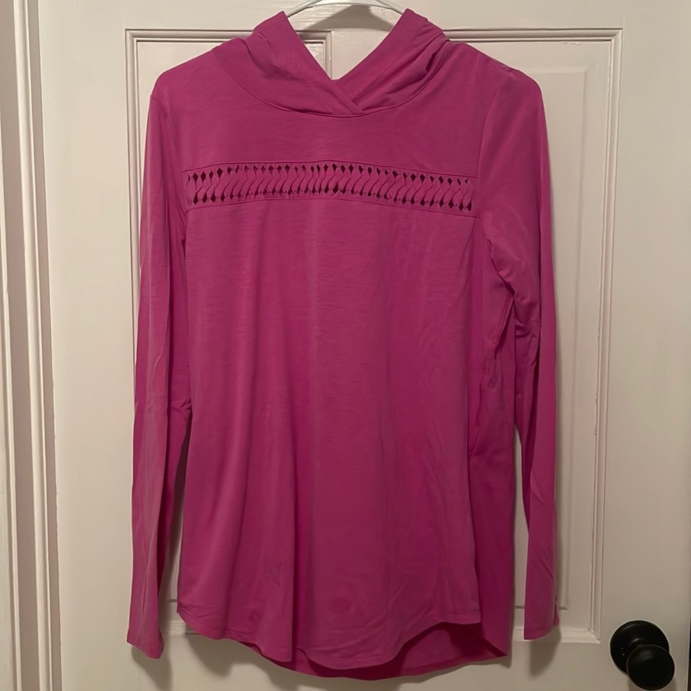 Nanette Lepore XS pink open back sweatshirt